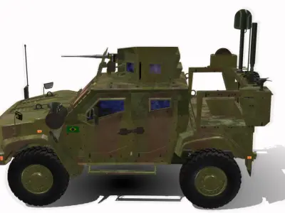 oshkosh LATV 4X4 BR Low-poly 3D model
