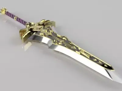 Royal claymore 3D printable from the legend of zelda BOTW 3D print model