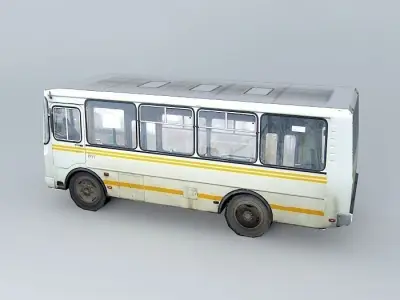 Russian BUS PAZ Free 3D model