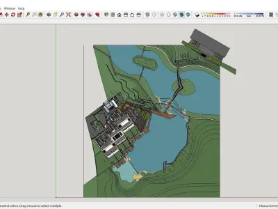 Sketchup Landscape Park H7 3D model