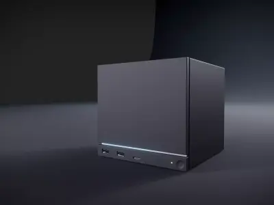 Steam Machine 3d model  Low-poly 3D model