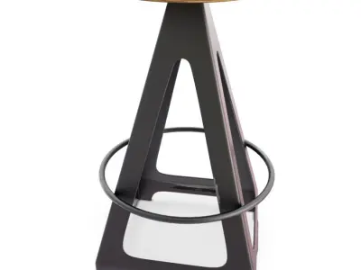 Livorno Industrial Stools 3D model