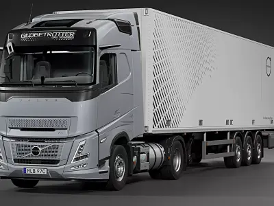 2025 Volvo FH Aero Gas Powered Globetrotter 3D model