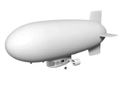 Airship 3D model purchase