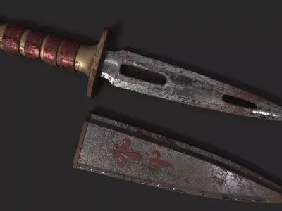 Medieval Dagger 3D model