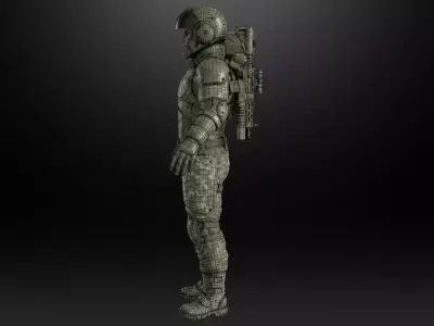 Military Mech Pilot Free 3D print model