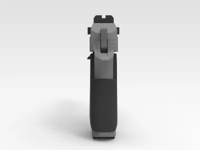 Pistol 3D model 9