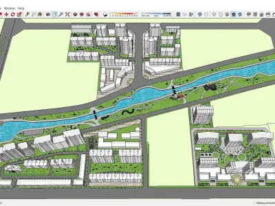 Sketchup Landscape Park A1 3D model