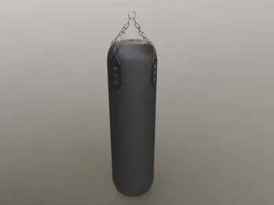 PBR Gym Punching Bag Low-poly 3D model