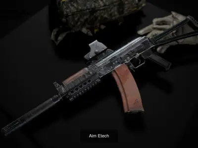 AKS74U  tactical 3D Model Pack