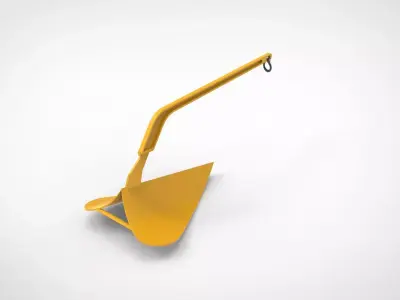 plow anchor  3D model