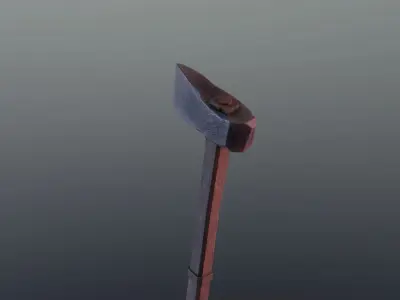 Axe - Obsidian Low-poly 3D model
