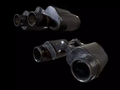 Binocular binoculars Low-poly 3D model buy