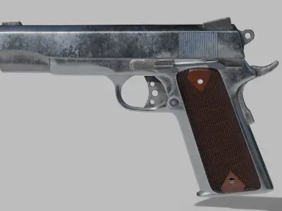 1911 Pistol  Low-poly 3D model