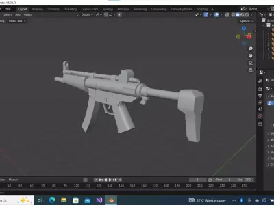 Weapons Low-poly 3D model purchase