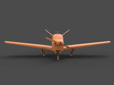 Beechcraft Bonanza 3D print model