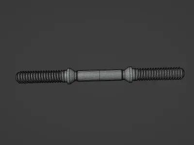 Dumbbell 3D Model pair of dumbbells 3D model