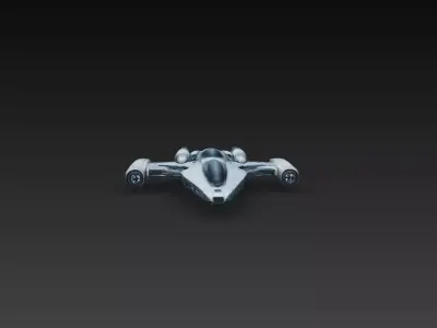 Sci-Fi Sleek Interceptor Scout Fighter 3D Print STL 3D print model