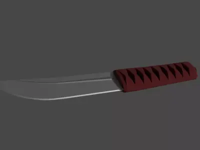 JAPANESE TANTO Free low-poly 3D model