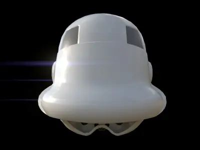 Stormtrooper helmet Low-poly 3D model