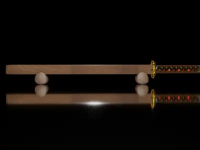 Katana sword Free 3D model 2