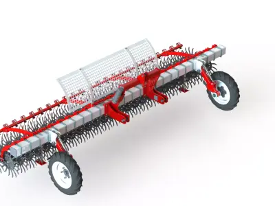 WG 0003 - Rotary harrow 450 3D model
