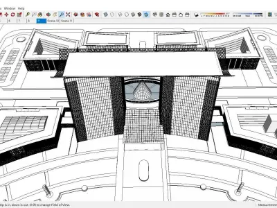 Sketchup Commercial Office Complex 209 3D model