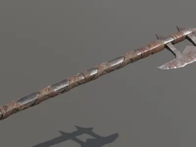 Orc Weapons Low-poly 3D model