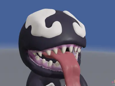 Venom Chibi Cute 3D model