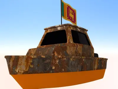 Sri Lanka Fishing Boat 3D model