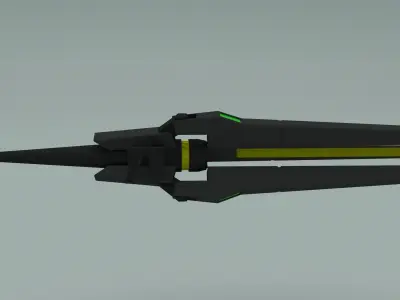 GN Mega Launcher 3D model