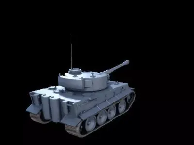 1957German Heavy Tank Tiger 3D Model 3D print model