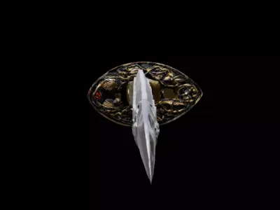 Katana Sword Curved Single-Edge Blade Low-poly 3D model