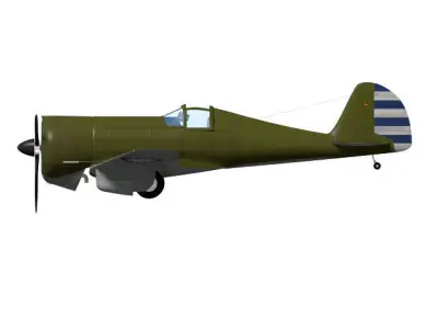 Curtiss Wright Model 21 3D model