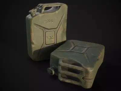 Canister Low-poly 3D model purchase