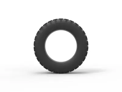 Offroad tire 27 Scale 1 to 10 3D print model