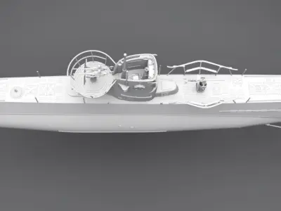 Uboat Type IIb Scale model 3D print model