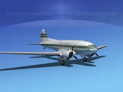 Douglas DC-3 Aer Lingus 3D model