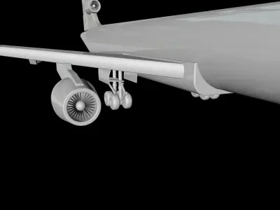 Airplane boeing jetliner - boeing jetliner 3D model purchase