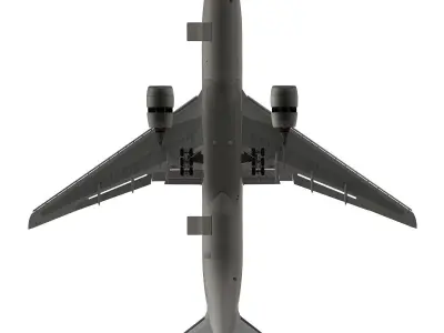 Boeing 777-200ER Japan Airlines JAL 3D model