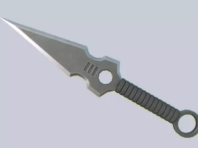 Kunai Low-poly 3D model get