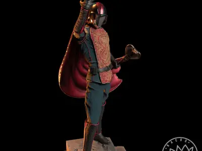 Fan Art - Cobra Commander from GI JOE - Statue 3D print model