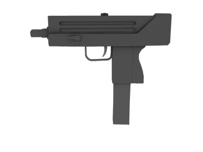 Mac-10 3D-Model gun Free low-poly 3D model