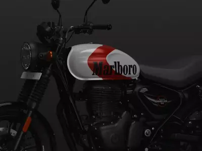 Royal Enfield Hunter 350 Custom Marlboro Edition 3D model