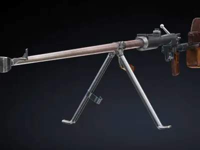  PTRD 41 Low Poly Low-poly 3D model