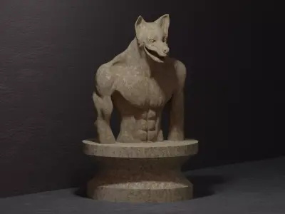 Statuedog Model 3D model