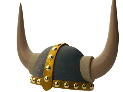 Viking Horned Helmet - Blender 3D model