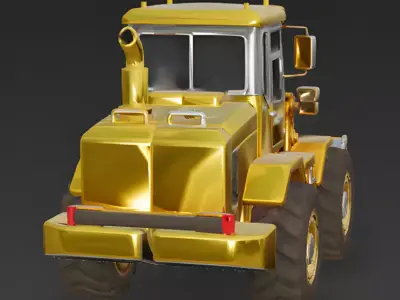 The Gilded Glider Industrial Loader 3D Model Low-poly 3D model