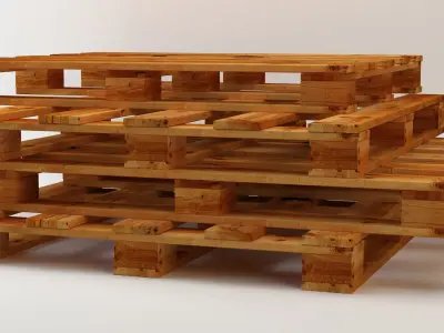 Palet wooden pallet 3D model
