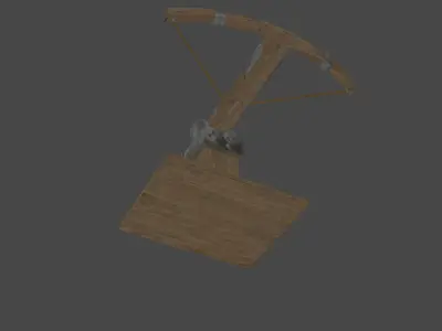 Medival Age Siege Balista Free low-poly 3D model